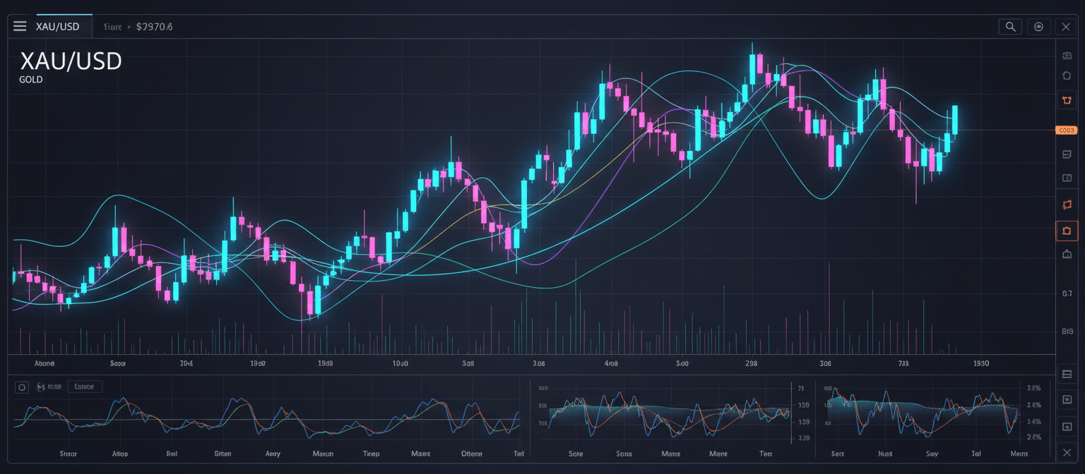 Price and volume chart illustration